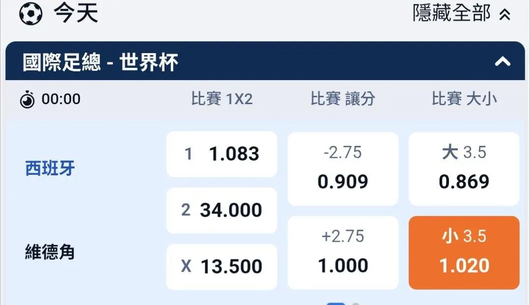 主推一場 0000 西班牙場 圖片