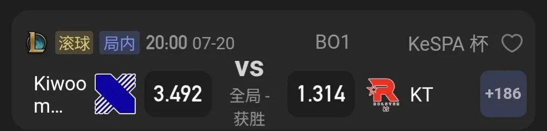 LOL (DISNEY). K杯 賽事分享 7/20 首日 圖片
